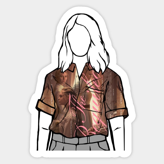 Sofia Coppola Portrait (The Beguiled) Sticker by Youre-So-Punny